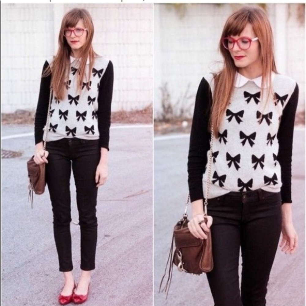 Like new J.crew bow sweater